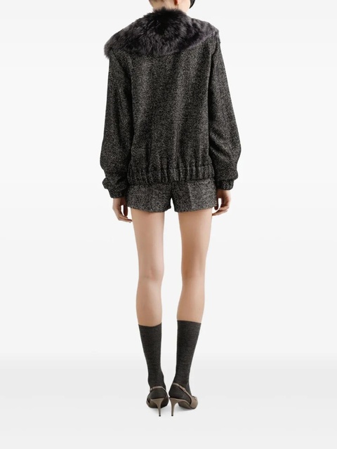 Dolce & Gabbana herringbone tweed shorts - Black - zdjęcie produktu nr 2