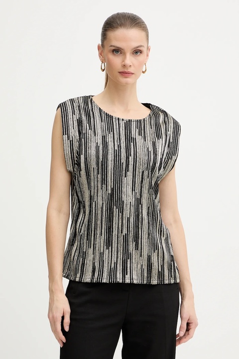 Morgan bluzka damska kolor złoty wzorzysta DIABO - zdjęcie produktu nr 1