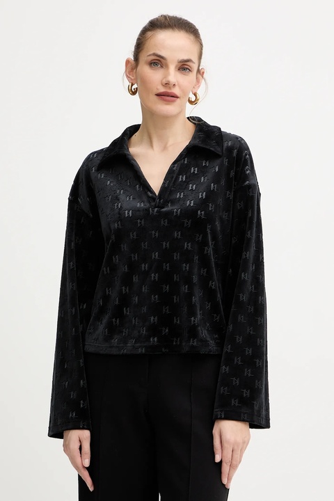 Karl Lagerfeld bluza damska kolor czarny A4W44007 - zdjęcie produktu nr 1