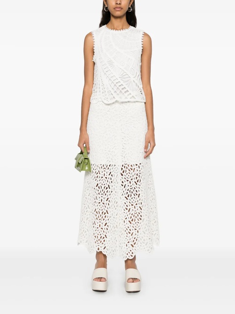 Maje embroidered tank top - White - zdjęcie produktu nr 2