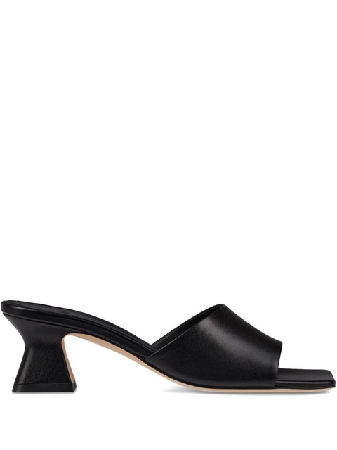 Aeyde 45mm leather sandals - Black - zdjęcie produktu nr 1