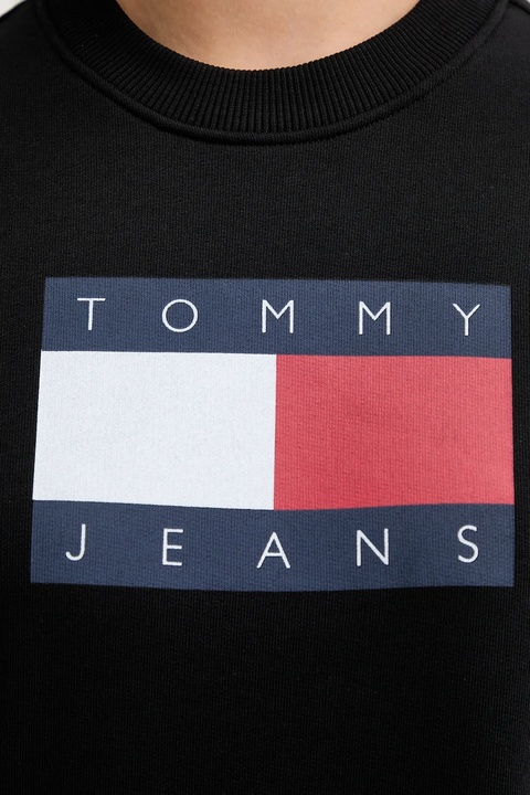 Tommy Jeans bluza bawełniana damska kolor czarny z nadrukiem DW0DW22564 - zdjęcie produktu nr 2