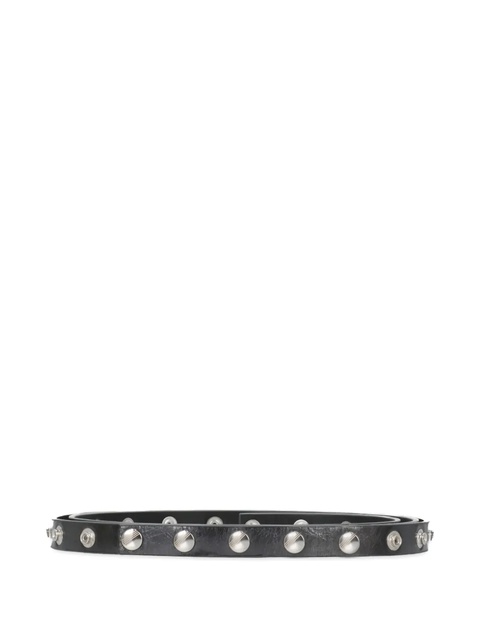 The Attico snap-button leather belt - Black - zdjęcie produktu nr 1