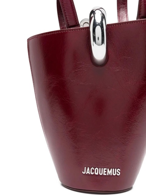 Jacquemus curved-handle tote bag - Red - zdjęcie produktu nr 2