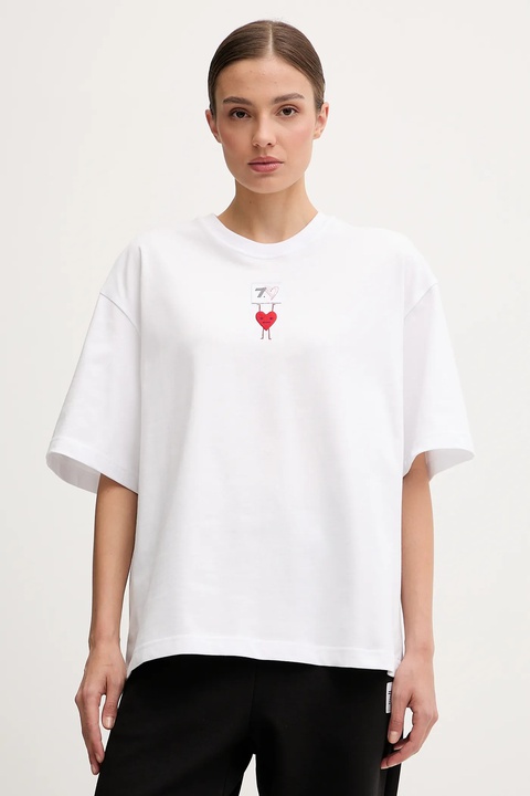 EA7 Emporio Armani t-shirt bawełniany damski kolor biały AF12957.7X000036 - zdjęcie produktu nr 1