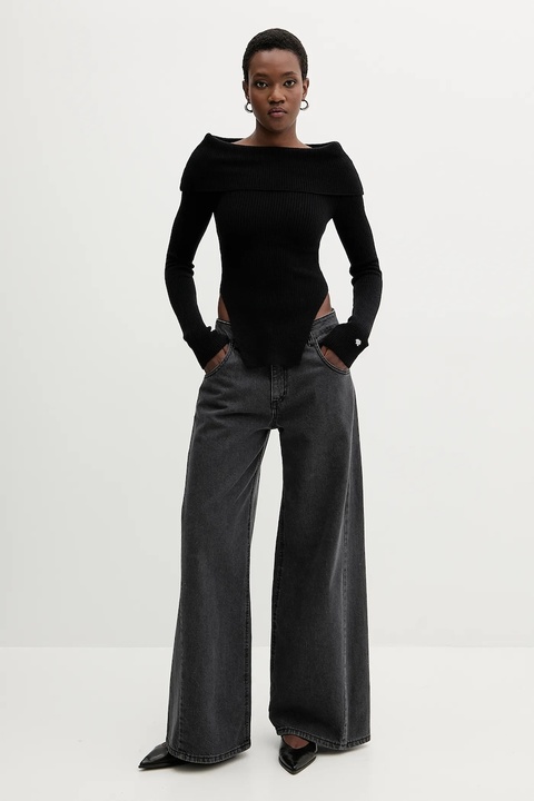 Aniye By sweter z wełną damski kolor czarny lekki 181047 - zdjęcie produktu nr 2