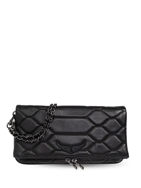 Zadig&Voltaire Rock Mat Scale Clutch Bag - Black - zdjęcie produktu nr 1