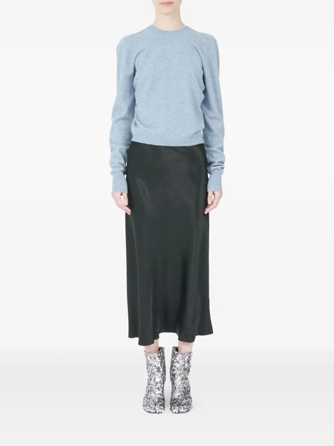 Maison Margiela puff-sleeve wool jumper - Blue - zdjęcie produktu nr 2