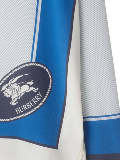 Burberry EDK stamp-box silk shirt - White - zdjęcie produktu nr 1