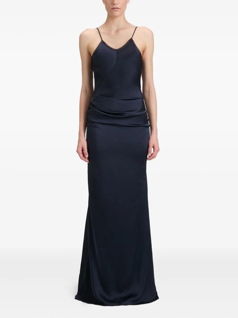 Victoria Beckham lace-detail cami dress - Blue - zdjęcie produktu nr 1