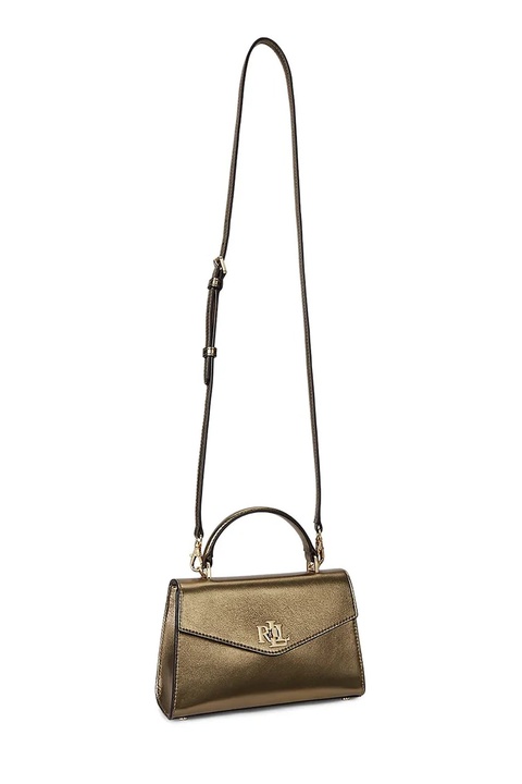 Lauren Ralph Lauren torebka skórzana kolor złoty 431P02413 - zdjęcie produktu nr 2