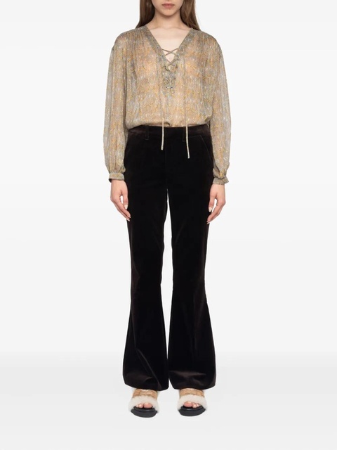 Zadig&Voltaire velvet trousers - Brown - zdjęcie produktu nr 1