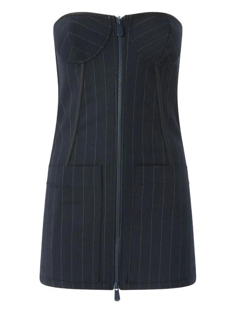 PINKO pinstripe zip-fastening top - Blue - zdjęcie produktu nr 1