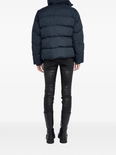 Zadig&Voltaire quilted logo-tape puffer jacket - Blue - zdjęcie produktu nr 1