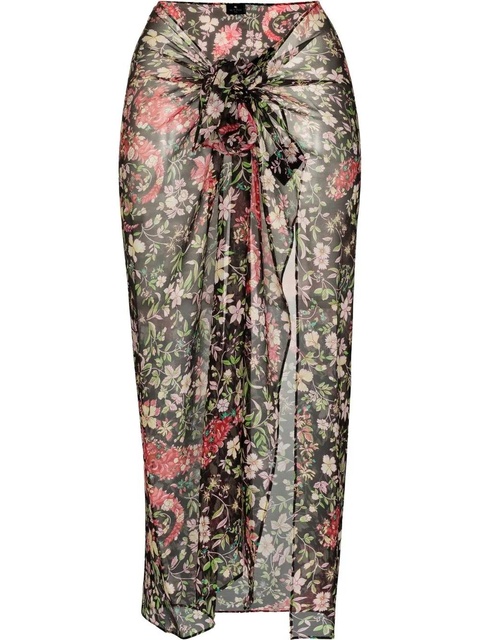 ETRO floral-print silk cover-up - Neutrals - zdjęcie produktu nr 1