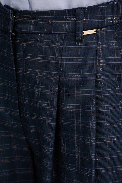 Fracomina spodnie damskie kolor niebieski fason cygaretki high waist FS25WV3005W56195 - zdjęcie produktu nr 2