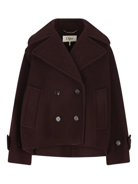 Chloé double-breasted long-sleeve jacket - Purple - zdjęcie produktu nr 1