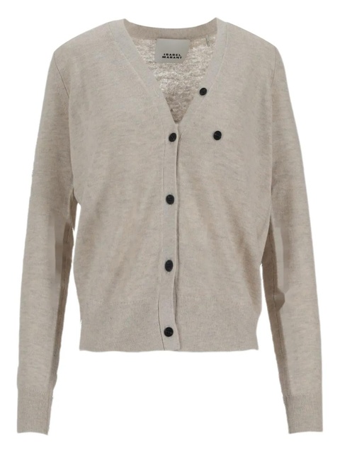 ISABEL MARANT Carline buttoned cardigan - Neutrals - zdjęcie produktu nr 1