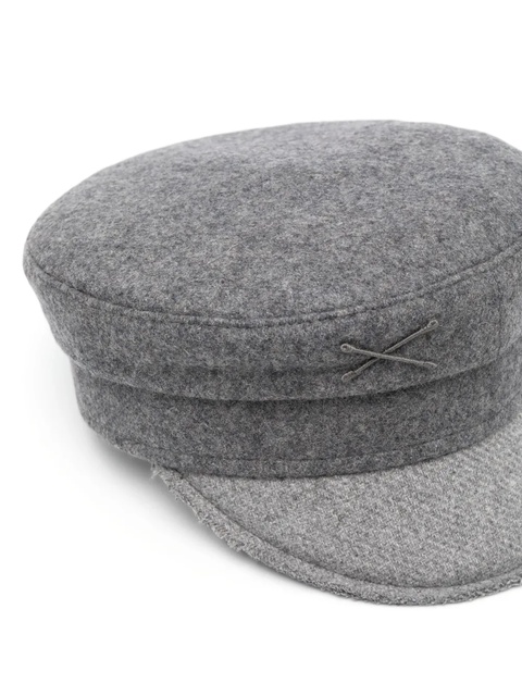 Ruslan Baginskiy embroidered-logo baker boy cap - Grey - zdjęcie produktu nr 2