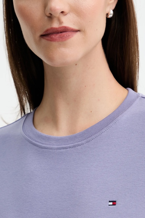 Tommy Hilfiger bluza damska kolor fioletowy z nadrukiem WW0WW39791 - zdjęcie produktu nr 2