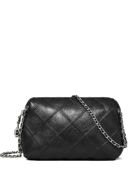 Tory Burch Fleming quilted mini bag - Black - zdjęcie produktu nr 1