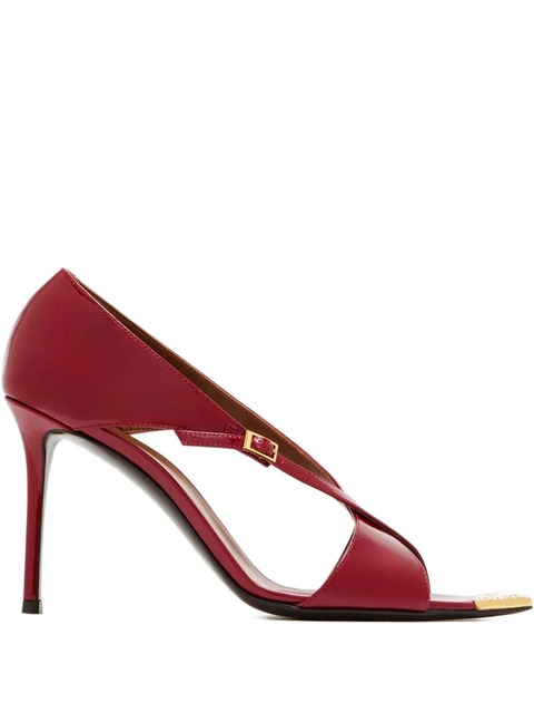 Giuseppe Zanotti 90mm Intriigo Croisée Crystal sandals - Red - zdjęcie produktu nr 1
