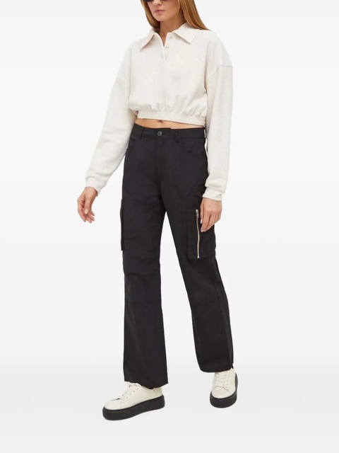 American Vintage Polo-neck cropped top - Neutrals - zdjęcie produktu nr 2