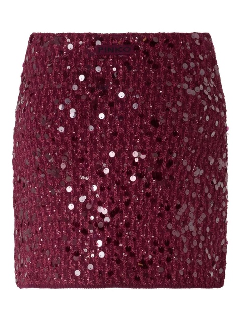 PINKO Gimme mini skirt - Red - zdjęcie produktu nr 1