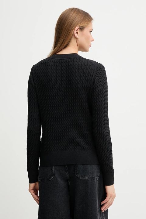 Tommy Hilfiger sweter bawełniany kolor czarny lekki WW0WW44993 - zdjęcie produktu nr 2