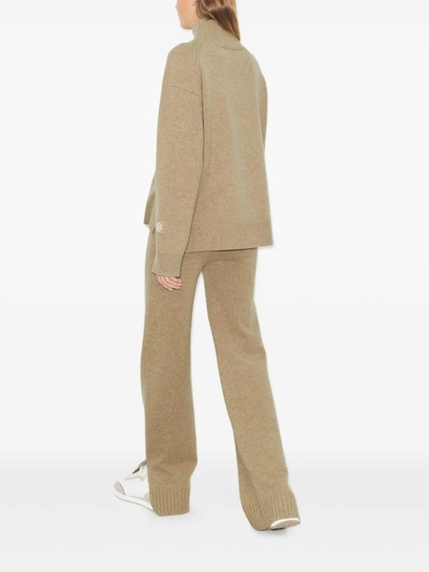 Tory Burch wool track pants - Neutrals - zdjęcie produktu nr 2
