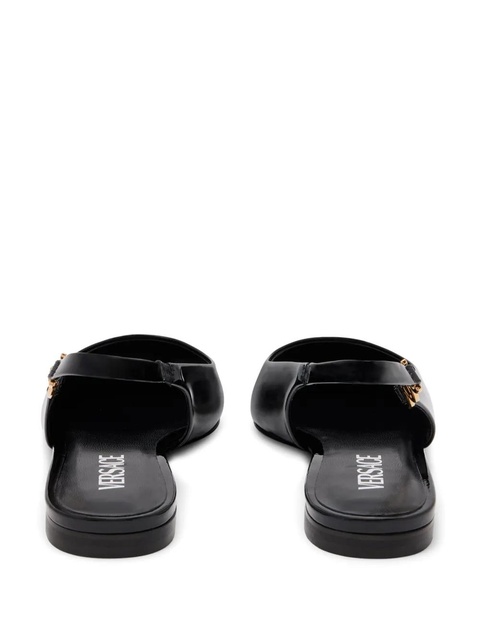 Versace Medusa-plaque slingback ballerina shoes - Black - zdjęcie produktu nr 2