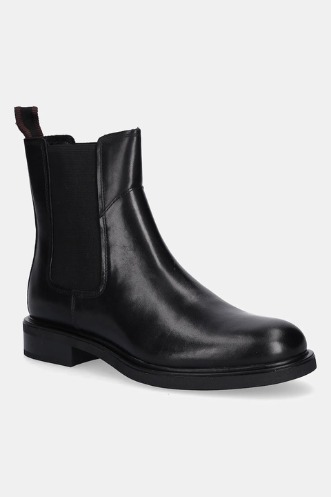 Vagabond Shoemakers sztyblety skórzane FREYA kolor czarny na płaskim obcasie 6006-101-20 - zdjęcie produktu nr 1