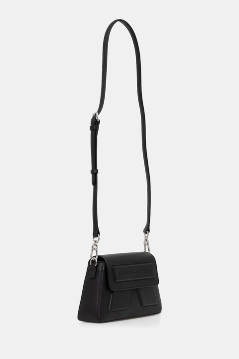 Karl Lagerfeld torebka skórzana kolor czarny A1W30155 - zdjęcie produktu nr 2