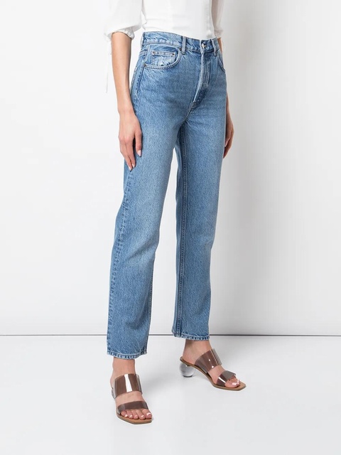 Reformation Cynthia high-rise straight jeans - Blue - zdjęcie produktu nr 2