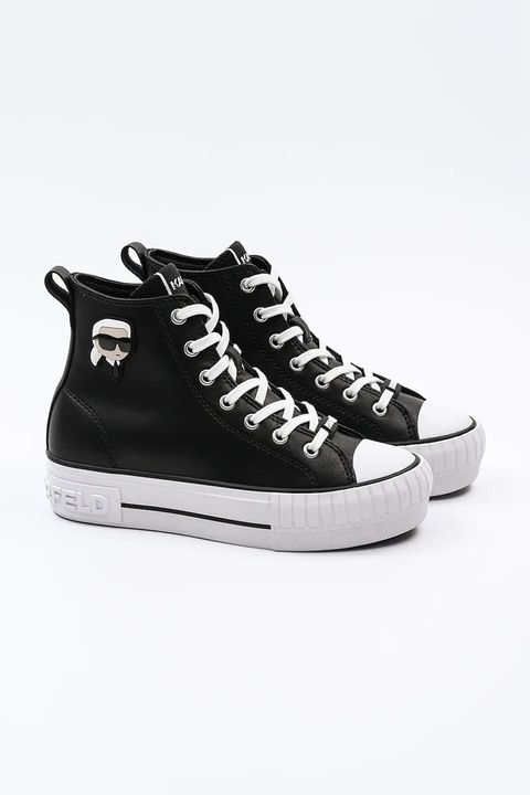 Karl Lagerfeld trampki skórzane KAMPUS MAX NFT damskie kolor czarny KL60445T - zdjęcie produktu nr 2