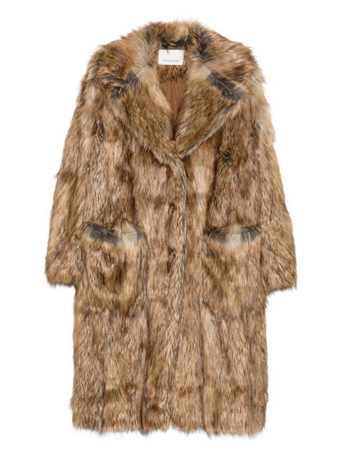 The Frankie Shop Rella faux fur coat - Brown - zdjęcie produktu nr 1