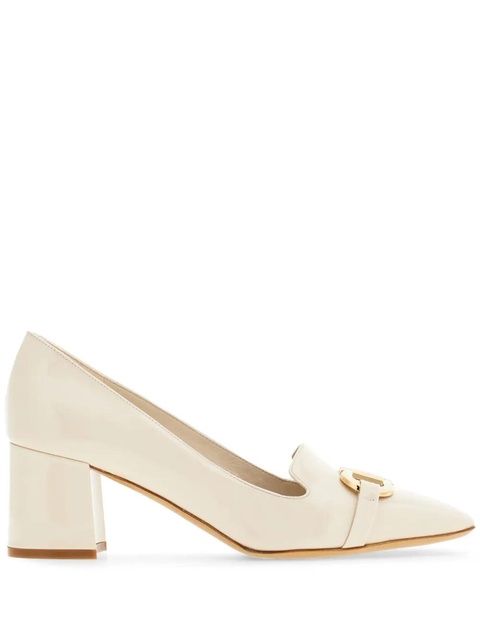Ferragamo 60mm Gancini-plaque leather pumps - Neutrals - zdjęcie produktu nr 1