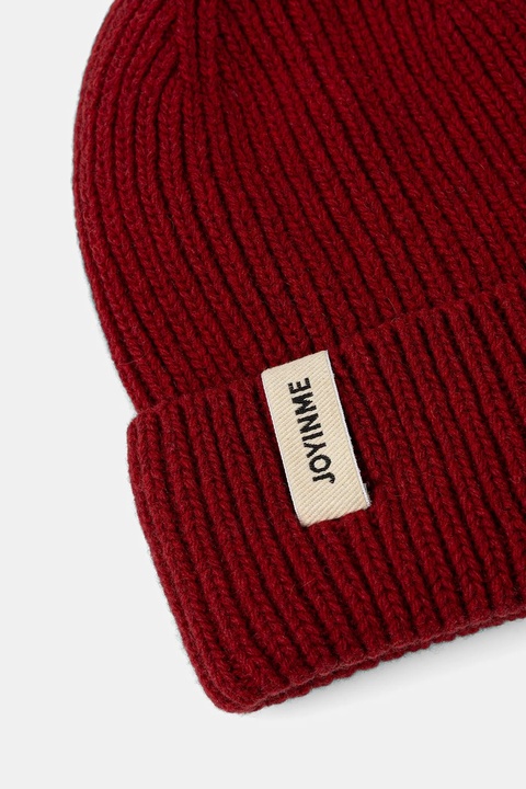 JOYINME czapka wełniana Warm Thoughts kolor bordowy z grubej dzianiny wełniana Warm Thoughts - zdjęcie produktu nr 2