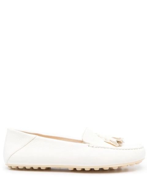 Loro Piana tassel leather loafers - White - zdjęcie produktu nr 1