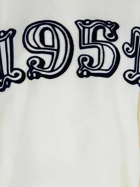 Max Mara logo-embellishment crew-neck sweater - White - zdjęcie produktu nr 2