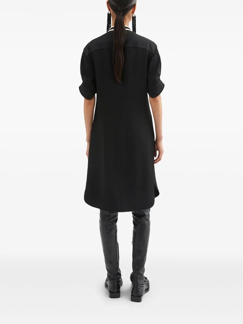 Jil Sander bib-collar mini dress - Black - zdjęcie produktu nr 2