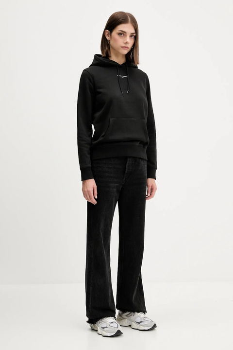 Tommy Jeans bluza damska kolor czarny z kapturem z nadrukiem DW0DW21963 - zdjęcie produktu nr 2