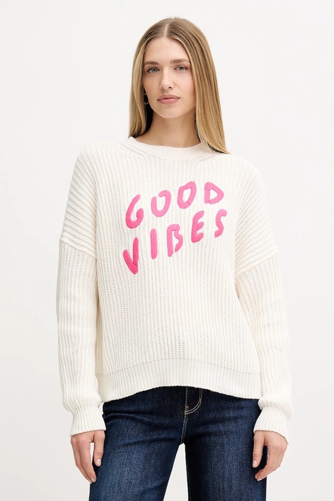 MAX&Co. sweter damski kolor biały 2528366012200 - zdjęcie produktu nr 1