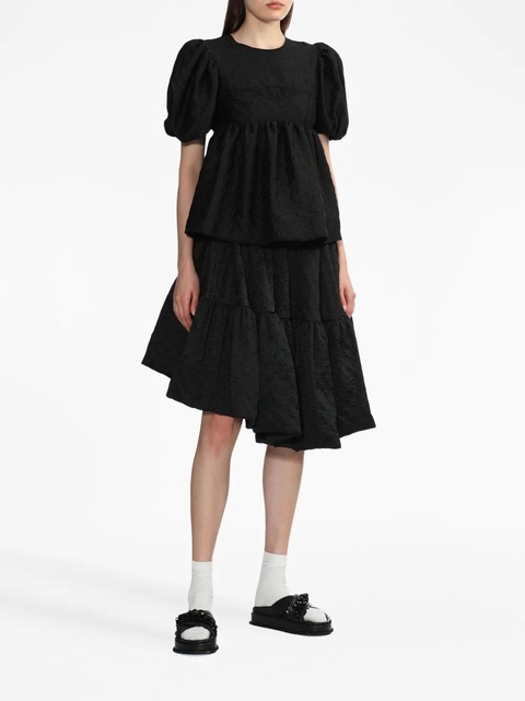 Cecilie Bahnsen Summer puff-sleeve blouse - Black - zdjęcie produktu nr 1