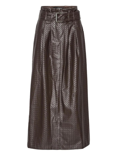 ROTATE BIRGER CHRISTENSEN belted midi skirt - Brown - zdjęcie produktu nr 1