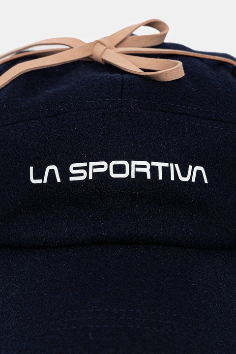 LA Sportiva czapka z daszkiem z dodatkiem wełny Forest Earflap kolor granatowy ZZCH044 - zdjęcie produktu nr 2
