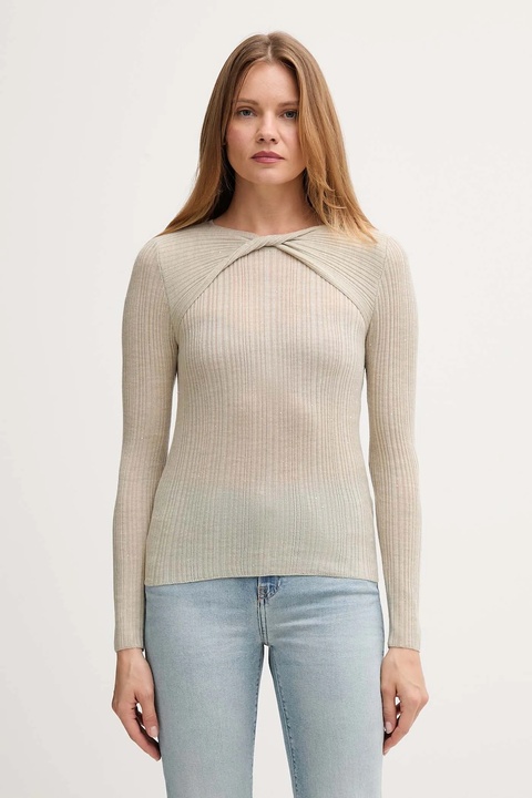 Hoss Intropia sweter wełniany damski kolor zielony lekki 6382015 - zdjęcie produktu nr 1