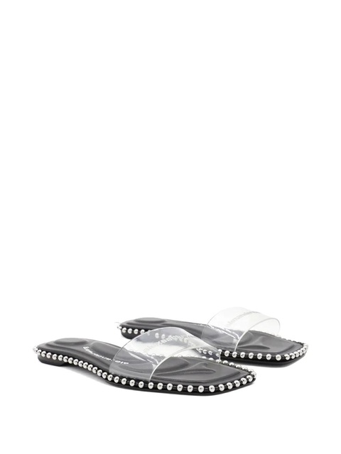 Alexander Wang beaded clear-strap flats - Black - zdjęcie produktu nr 2