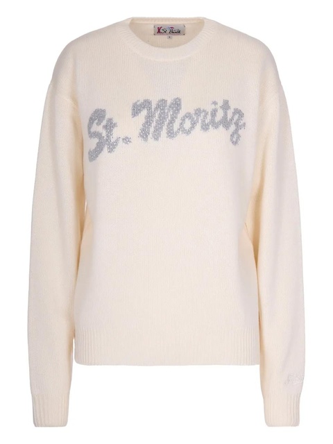 MC2 Saint Barth beaded crewneck sweater - Neutrals - zdjęcie produktu nr 2
