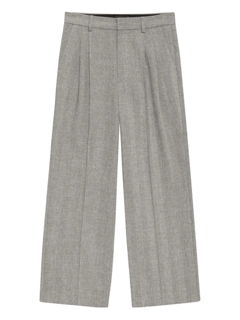 ANINE BING Belen herringbone trousers - Grey - zdjęcie produktu nr 1